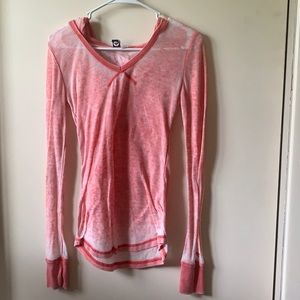 Long sleeve hoodie top